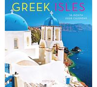 Graphique 2026 Greek Isles Mini Wall Calendar | 7” x 7” | Thick Paper | Home & Office Organizer | Large Monthly Grid | 3 Languages & Marked Holidays | 4 Month Preview Page for 2027