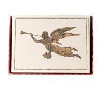 Graphique Chabot Angel Holiday Cards | Pack of 15 Cards with Envelopes | Christmas Greetings | Gold Foil and Embossing | Boxed Set | 3.25" x 4.75"