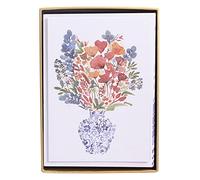 Graphique Floral Greeting Cards | 16 Pack | All Occasion Blank Note Cards with Envelopes | Flower Design Boxed Set for Personalized Notes | Glitter Accents | 3.25” x 4.75"