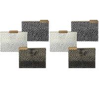 Graphique Gold Dots File Folder Set - File Set Includes 9 Folders with 3 Unique Polka Dot Designs, Embellished w/Gold Foil on Durable Triple-Scored Coated Cardstock, 11.75" x 9.5" (Pack of 2)