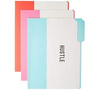 Graphique Hustle File Folder Set - File Set Includes 9 Folders and 3 Unique Sassy Designs, Printed on Durable Triple-Scored Coated Cardstock, 11.75" x 9.5"