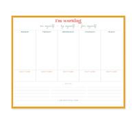 Graphique Weekly To Do Deskpad - Self Care Design - 9.75" x 8", 80 Sheets, Themed Pages - Planner for College Students, Business Appointments, Great Gift