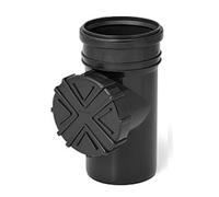 Graphite 110mm Gutter Downpipe Leaf Guard Strainer Basket Filter Cleaner