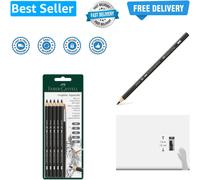 Graphite Aquarelle 5 Grades Pencils with Brush