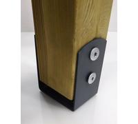 Graphite Bolt Down Base Post Support Fence Foot Base Brackets Pergola Internal Size: 91 mm - 3.5"