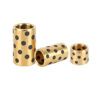 Graphite Brass Self-Lubricating Bearing Bushing Linear Bearing Washer Inner Diameter 4-16mm,8x12x30mm (2pcs)
