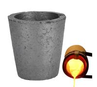 Graphite Crucibles - Small Crucible, Refining Molds | High Temp Casting Tool For Workshop Foundry, Jewelry Melting Container Backyard Furnace, Smelting Crafting Kit Studio Blacksmith, Industrial