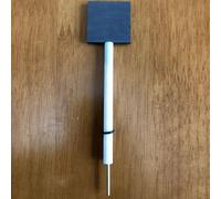 Graphite Electrode Sheet with Electrode Rod for Professional Electrochemistry Applications(10x10x3mm)