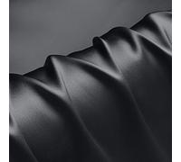 Graphite Grey 100% Pure Silk Charmeuse Fabrics Solid Silk Satin Fabric by The Metre for Sewing Width 114cm