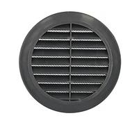 Graphite Grey Circle Round Air Vent Fit 100 to 150 mm Round Ducting Ventilation Cover Supply Fly Net