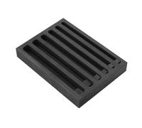 Graphite Ingot Mold, Long Strip Graphite Mould High Temperature Crucible Tool for Melting & Casting Gold Silver Aluminum Copper Brass Metal Smelting Refining Molds with Multiple Sizes