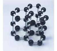 Graphite Layered Hexagonal Crystal Structure Model, 23mm Carbon Atom Balls With Plastic Connecting Rods, Covalent Bond Chemistry Teaching Demonstration Apparatus