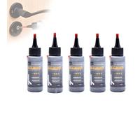 Graphite Lubricant Powder for Locks - Dry Lubricant with Precision Tip for Door Locks, Padlocks, Garage Doors & Tools, Dust-Free, Long-Lasting Formula, 50ml (5pcs)
