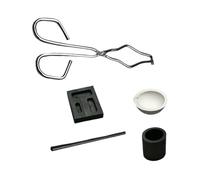 Graphite Melting Bundle - Crucible Molds, Thermal Casting Equipment, Durable Heat Resistant Melting Assembly | Practical Training For Beginning Foundry Students Jewelry Makers Personal Workshop
