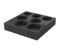 Graphite Mold for Jewelry Casting with 7 Slots Reusable Carbon Tray | Precise Cavity Alignment, Rectangular One-piece Structure, Suitable for Metalsmiths and Hobbyists