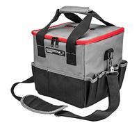 GRAPHITE Professional and practical tool bag with 12 litre capacity, 25 x 25 x 25 cm, reinforced base, adjustable shoulder strap, 14 outer pockets, 3 inner pockets, robust zip