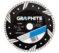 Graphite professional turbo diamond disc blade 200x25.4 wet & dry cutting (GRA 57H871)