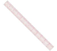 GRAPHOPLEX JAPANESE SEWING RULER SOFT TRANSPARENT GRADUATED STRAIGHT EDGES WIDTH 6CM - LENGTH 60CM