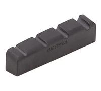 GraphTech PT-1238-60 Black TUSQ XL Slotted Bass Nut, 4-String (38 x 6 mm) - Electric, Rounded, Flat