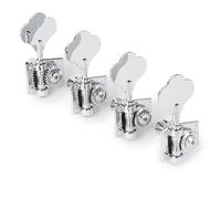 GraphTech RATIO Bass Guitar 4-in-Line Clover Machine Heads ~ Chrome