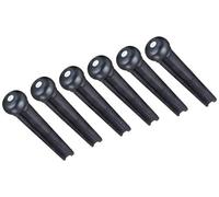 GRAPHTECH TUSQ BRIDGE PINS - MARTIN 2MM - BLACK/MOP DOT -6 PCES