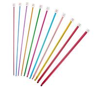 Graplan 11 PCS Tunisian Crochet Hooks Set 2 mm-8 mm Tunisian Afghan Knitting Hook Needle Set, Crochet Starter Kit for Beginners Home Use, Multicolor