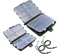 Graplan 2PCS Fishing Tackle Box,Fishing Tackle Storage Box,for Jewelry Beads Earring Container Tool Fishing Hook Small Accessories(7 Grids and 9 Grids)