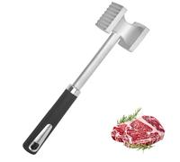 Graplan Meat Tenderizer, Heavy Duty Manual Hammer Mallet Tool, Double Side, Meat Tenderiser Mallet for Steak, Chicken, Fish, Pork, Good Grips