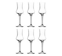 Grappa Glasses 6x 90ml Crystal Set Dishwasher Safe