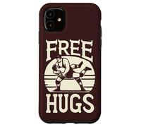 Grappler Funny Wrestling Holds Free Hugs Quote MMA Wrestler Case for iPhone 11