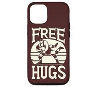 Grappler Funny Wrestling Holds Free Hugs Quote MMA Wrestler Case for iPhone 12/12 Pro