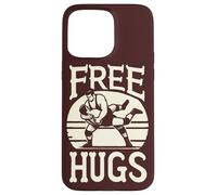 Grappler Funny Wrestling Holds Free Hugs Quote MMA Wrestler Case for iPhone 15 Pro Max