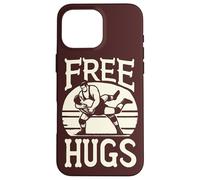 Grappler Funny Wrestling Holds Free Hugs Quote MMA Wrestler Case for iPhone 16 Pro Max