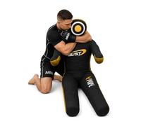 Grappling dummy for wrestling, judo, boxing, bjj throwing, standing position Canvas (UNFILLED) (47" (Inches), Black Yellow)