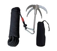 Grappling Hook with Rope, Grappling Hook, Throwing Hook with Rope, Throwing Hook, Tree Climbing, Stainless Steel Claw, Grappling Hook, Climbing Rope, Outdoor Climbing Salvage, 880 Ibs