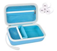 Grapsa Kids Instant Print Camera Case and 3 Rolls Instant Camera Refill Print Paper -Blue