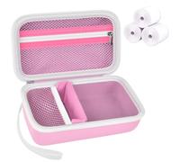 Grapsa Kids Instant Print Camera Case and 3 Rolls Instant Camera Refill Print Paper -Pink