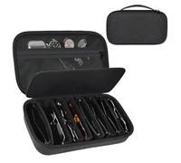 Grapsa Quay Polarized Sunglasses Organizer Case for Men Women, Trendy Sunglasses Storage Holder (Bag Only), Black, Large