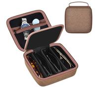 Grapsa Quay Polarized Sunglasses Organizer Case for Men Women, Trendy Sunglasses Storage Holder (Bag Only), Brown, Large