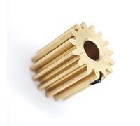 GRASAKY 0.5M Flat Spur Gear 0.5 Module 10T 11T 12T 13T 14T 15 Teeth Straight Pinion 2mm to 4mm Hole Cylindrical Gear M3 Screw shaft pinion(15 teeth 2mm bore)