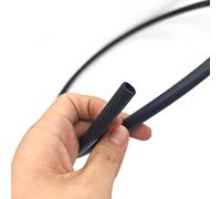 GRASAKY 1 Meter Black Fluor Rubber Hose High Corrosion Resistant Pipe 2mm 3mm 4mm 5mm 6mm 25mm Irrigation Water Pipe Transport Transfer drip(8x12mm)