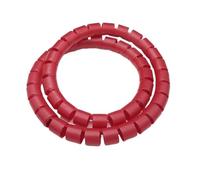GRASAKY 10 Meters Sturdy Wire Organizer Effective Pipe Protection Spiral Wrap Cable Protector Tube protect sleeve(Red,ID 25mm)