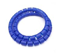 GRASAKY 10 Meters Sturdy Wire Organizer Effective Pipe Protection Spiral Wrap Cable Protector Tube protect sleeve(Blue,ID 25mm)