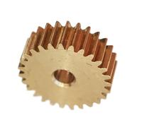 GRASAKY 1pc 0.5 Module 16 Teeth 17 Teeth Flat Spur Gear 2mm Tight Loose Fit Motor Shaft Cylindrical Gear 0.5M 16T 17T Copper Pinion shaft pinion(16T 2.98mm bore)