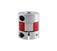 GRASAKY 1pc D20 L25 Coupler 3mm to 10mm Bore Aluminium Plum Jaw Spider Shaft CNC Stepper Motor Coupling Flexible Coupler Grooved elastic(4mm x 8mm)