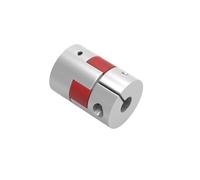 GRASAKY 1pc D25 L35 Flexible Coupling 2 Jaws Plum Shaft Coupling Motor Connector CNC Coupler Grooved elastic(6.35mm to 12mm)