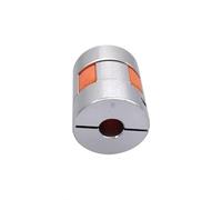 GRASAKY 1pc Flexible Spider Coupling D25 L30 Shaft Plum Coupler 6.35mm to 12.7mm Inner Hole Stepper Motor Jaw Shaft Coupling Grooved elastic(5x10mm)