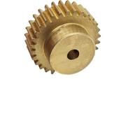 GRASAKY 1pcs 0.5M 54T Brass Cylindrical Spur Gear 23mm Diameter 0.5 Module 54 Teeth Spur Gear with Step Straight Teeth Pinion shaft pinion(1.98mm bore)