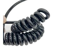 GRASAKY 22AWG 4 core Spring Spiral Cable 0.3mm2 Telescoping Stretch Wire for Versatile Use Extension(Stretch 6 Meters)