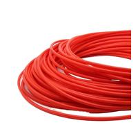 GRASAKY 3D Printer Parts 1 Meter 2mm x 4mm PTFE Tube Pipe to hot end Extruder for 1.75mm Filament convery Accessories(Red)